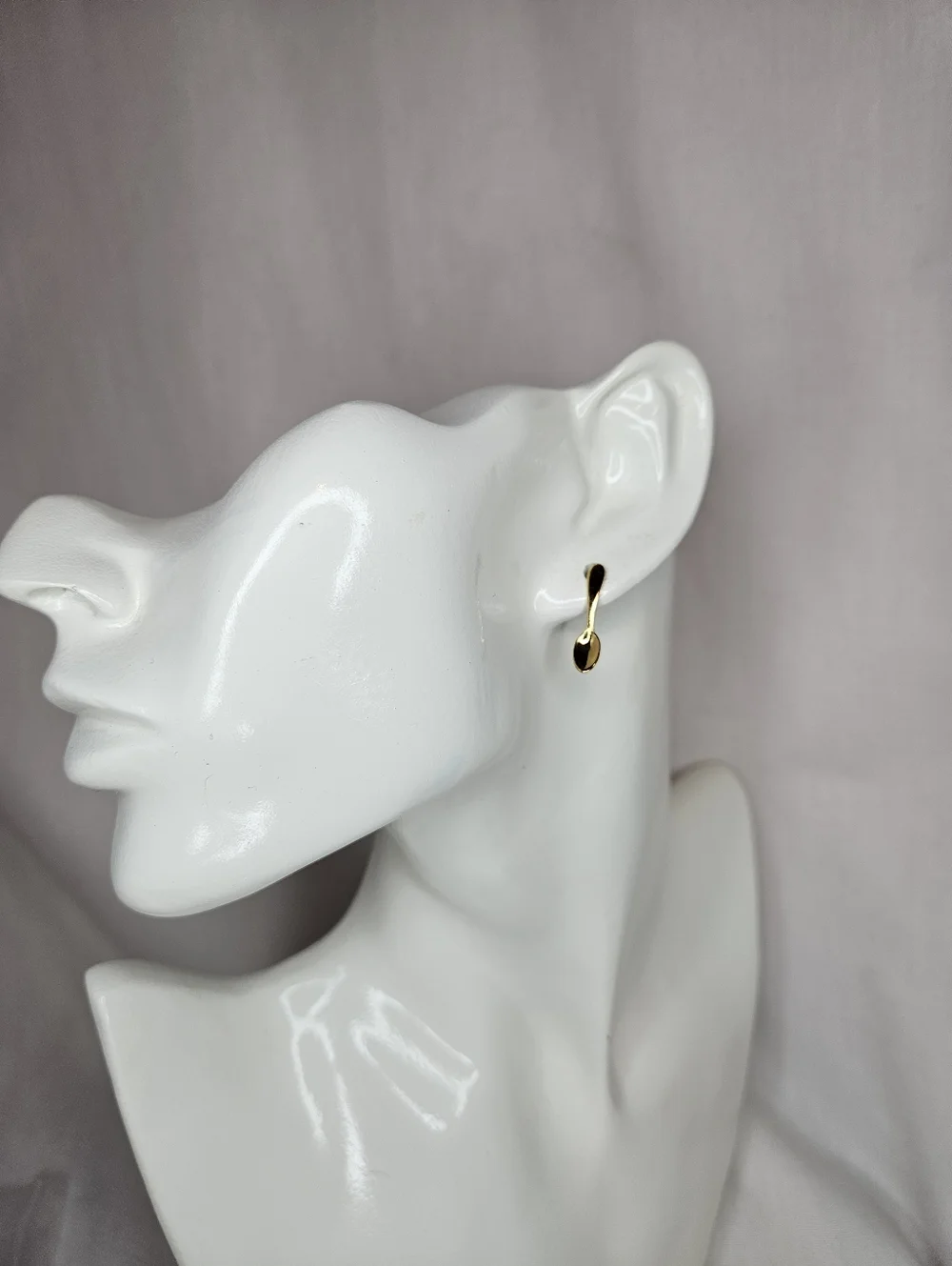 Vintage Golden Key Gold Spoon Stud Earrings – Surgical Steel Posts NWT - Picture 7 of 10